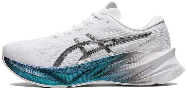 (W) 아식스 노바블라스트 3 플래티넘 '화이트 메탈릭 블루' 1012B290-100 Buy (W) 아식스 노바블라스트 3 플래티넘 '화이트 메탈릭 블루' 1012B290-100