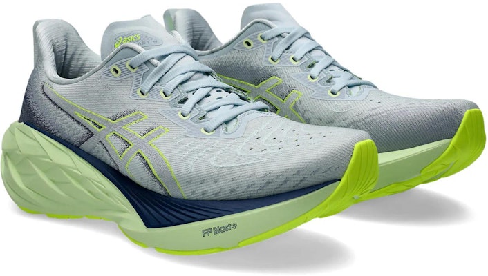 Asics Novablast 4 舒適緩震防滑耐磨透氣 低筒跑步鞋 女款 灰藍 Lookbook Asics Novablast 4 舒適緩震防滑耐磨透氣 低筒跑步鞋 女款 灰藍