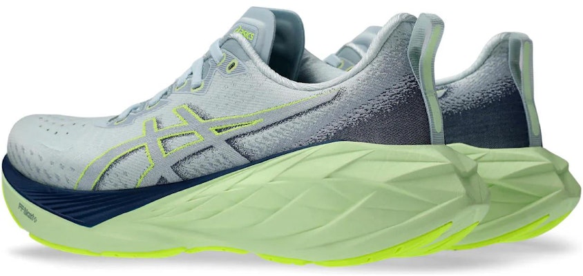 Asics Novablast 4 舒適緩震防滑耐磨透氣 低筒跑步鞋 女款 灰藍 Shop Asics Novablast 4 舒適緩震防滑耐磨透氣 低筒跑步鞋 女款 灰藍