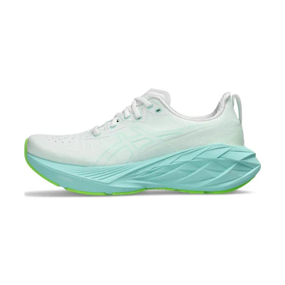 (W) ASICS Novablast 4 'White Illuminate Mint'