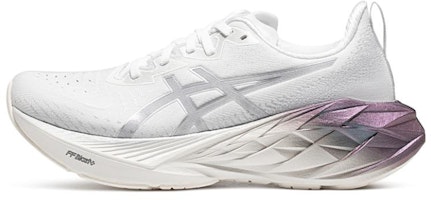 (Women) ASICS Novablast 4 Platinum 'Real White Pure Silver' 1012B722-100 (Women) ASICS Novablast 4 Platinum 'Real White Pure Silver' 1012B722-100