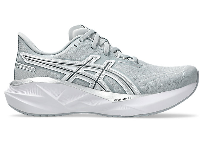 (Women) ASICS Novablast 5 ATC Running Shoes. Piedmont Grey/Pure Silver 1012B990-020