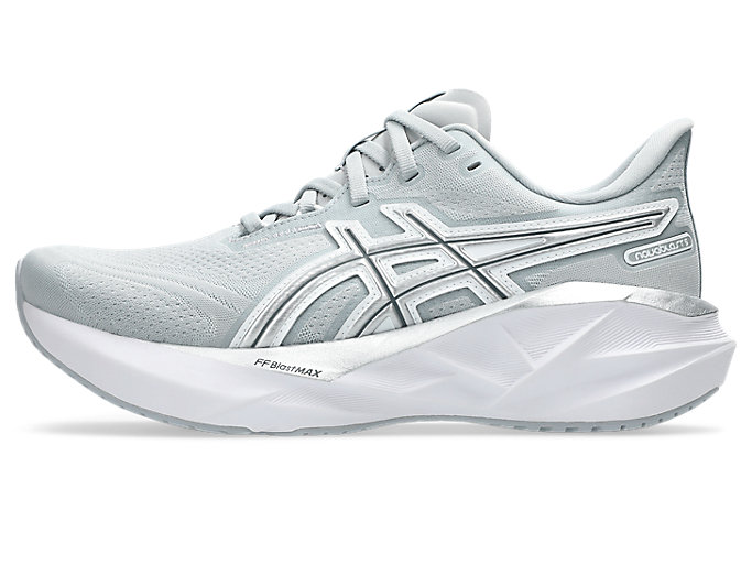 Cheap (W) ASICS Novablast 5 ATC 跑鞋 灰白色/纯银色 1012B990-020
