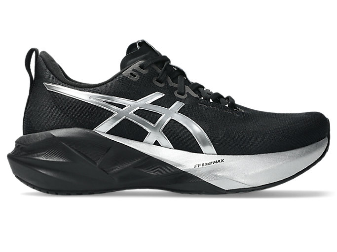 (Women) ASICS Novablast 5 Platinum Running Shoes Platinum/Black 1012B980-001