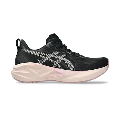 (W) ASICS NOVABLAST 5 Running Shoes Black/Pearl Pink