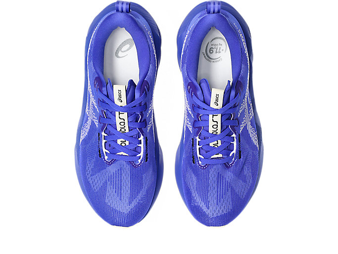 Sizing (Women) ASICS Novablast 5 Running Shoes Cobalt Burst/White 1012B765-403