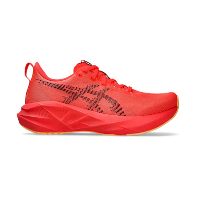 (W) ASICS Novablast 5 Running Shoes Flash Red/Edo Purple