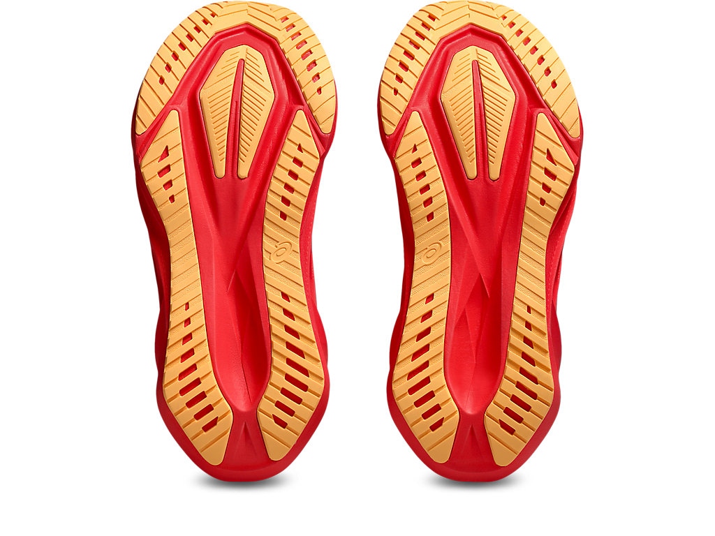 Sizing (W) アシックス ノヴァブラスト 5 ランニング シューズ フラッシュレッド/江戸パープル 1012B765-601