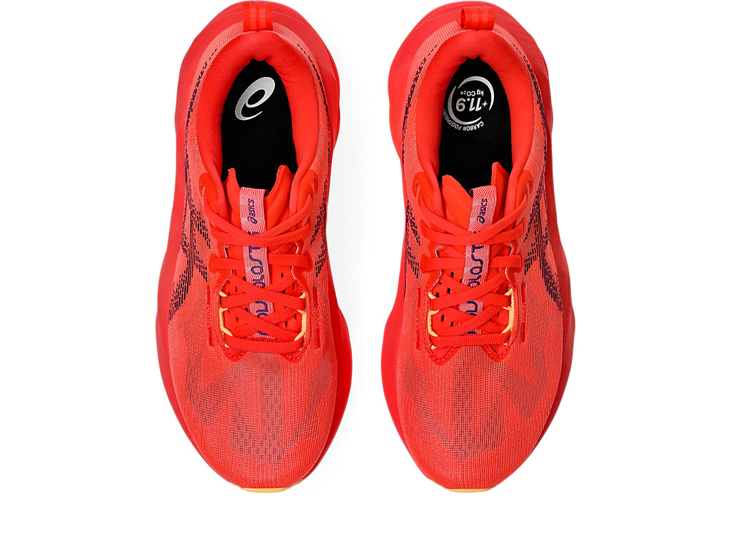 Sizing (W) ASICS Novablast 5 Scarpe Running Rosso Flash/Edo Viola 1012B765-601
