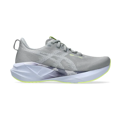 (W) ASICS Novablast 5 Running Shoes Gravel/Blue Fade