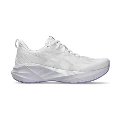 (W) ASICS Novablast 5 Running Shoes White/Lilac Hint