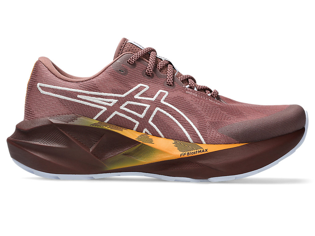 (Women) ASICS Novablast 5 TR Running Shoes Nature Bathing/Rubble Red 1012B911-600