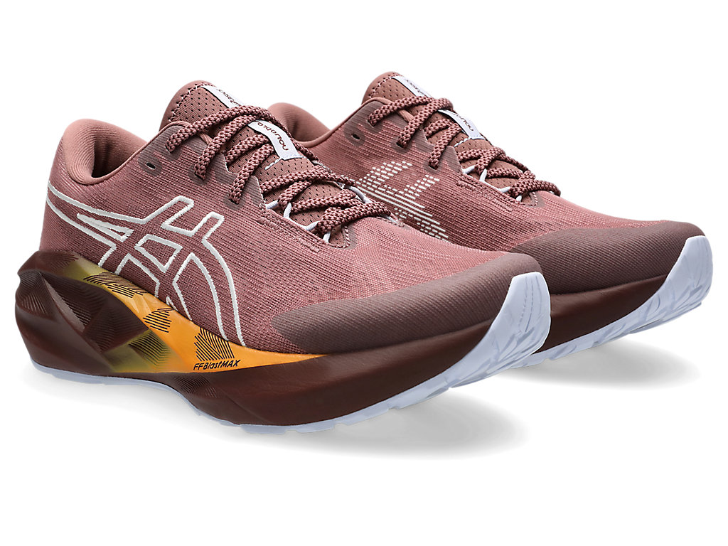 Lookbook (Women) ASICS Novablast 5 TR Running Shoes Nature Bathing/Rubble Red 1012B911-600