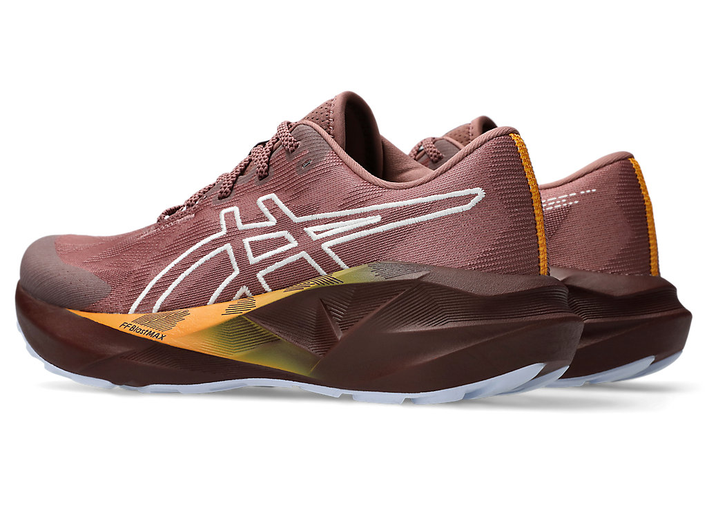 Shop (Women) ASICS Novablast 5 TR Running Shoes Nature Bathing/Rubble Red 1012B911-600