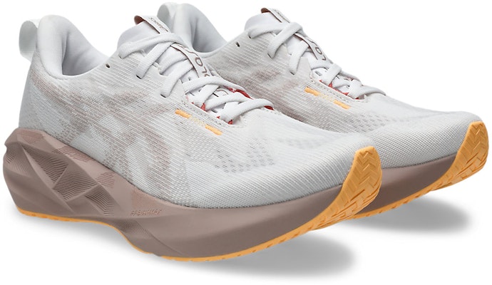 (Women) ASICS Novablast 5 Wide Running Shoes White/Fawn 1012B766-102 Order (Women) ASICS Novablast 5 Wide Running Shoes White/Fawn 1012B766-102