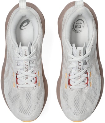 (Women) ASICS Novablast 5 Wide Running Shoes White/Fawn 1012B766-102 Details for (Women) ASICS Novablast 5 Wide Running Shoes White/Fawn 1012B766-102