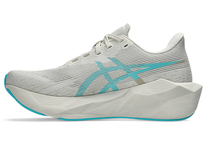 Shop (W) ASICS Novablast 6 Hardloopschoenen Soft Oat/Energy Aqua 1012C008-250