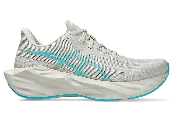 Cheap (W) ASICS Novablast 6 Hardloopschoenen Soft Oat/Energy Aqua 1012C008-250