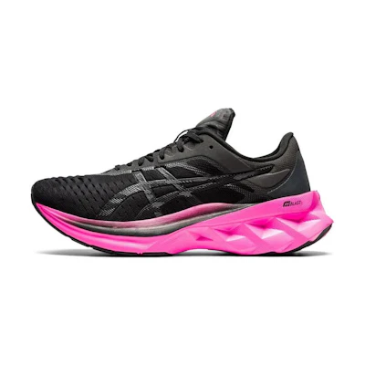 (W) ASICS Novablast 'Black Pink Glo'