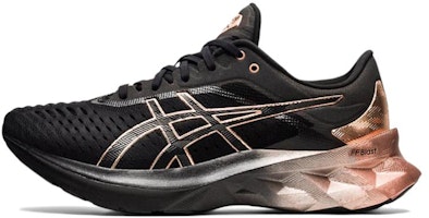 (Women) ASICS Novablast 'Black Rose Gold' 1012B014-001 (Women) ASICS Novablast 'Black Rose Gold' 1012B014-001