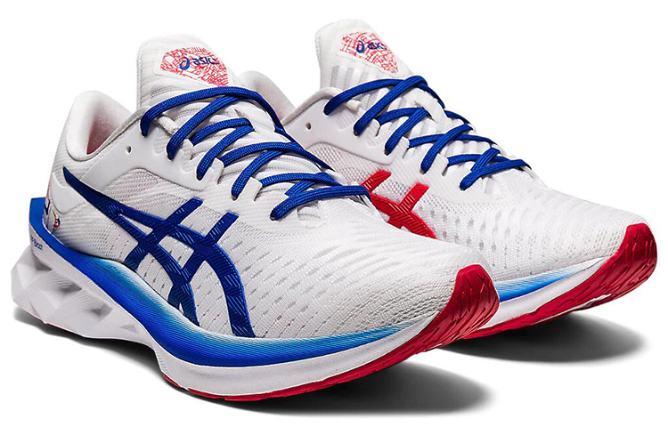 (W) ASICS Novablast White/Blue/Red 圖 3