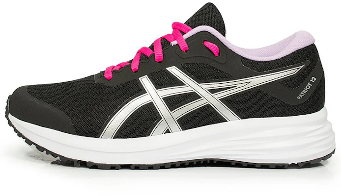Asics Patriot 12 透氣耐磨 低筒跑步鞋 女款 黑銀 Buy Asics Patriot 12 透氣耐磨 低筒跑步鞋 女款 黑銀