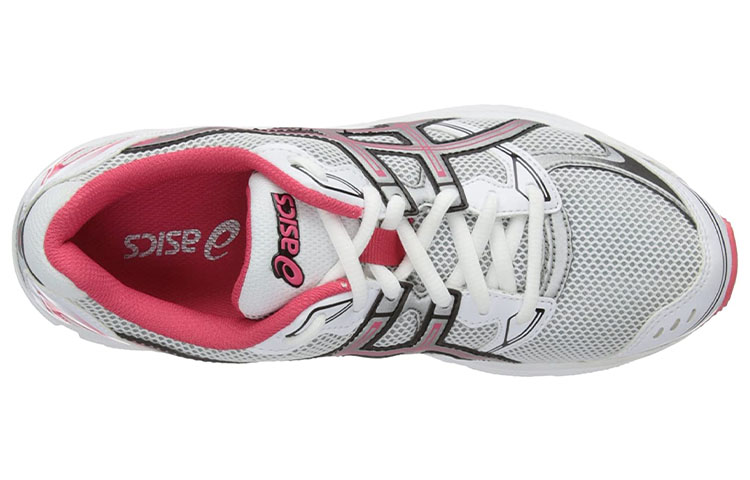 Shop Asics Patriot 6 耐磨防滑 低筒運動跑步鞋 女款 白銀粉
