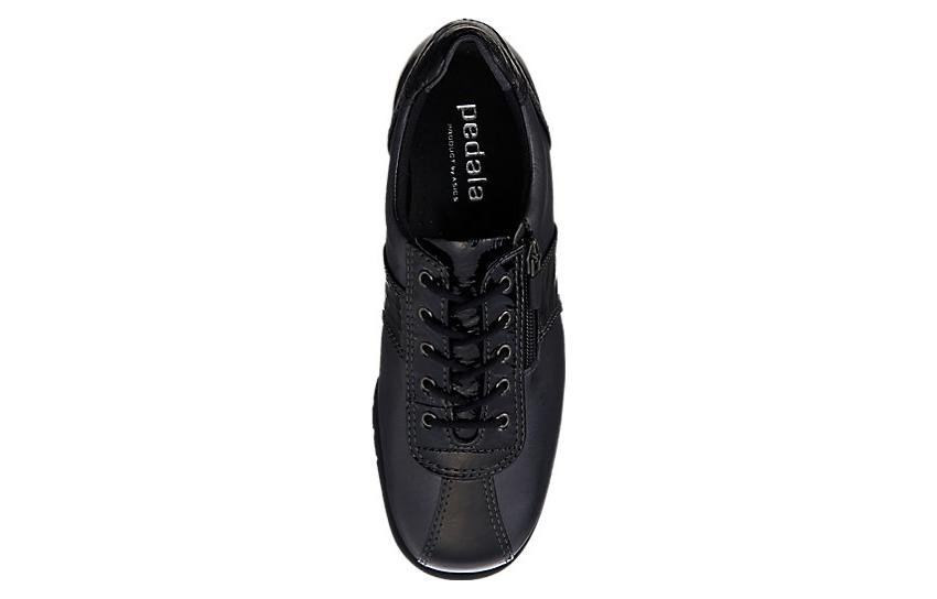 Shop Asics Pedala 圓頭舒適 耐磨透氣 低筒 生活休閒鞋 女款 黑色