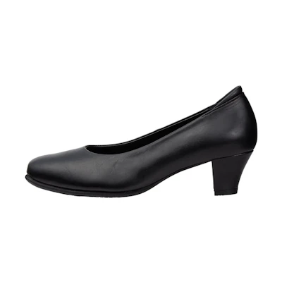 (W) ASICS Pedala 'Black Round Toe CMFT Chunky Heel'