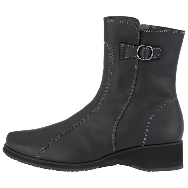 (Women) ASICS Pedalla Ladies ICE 4E 'Comfort Durable Short Boot Black' 1212A124-001