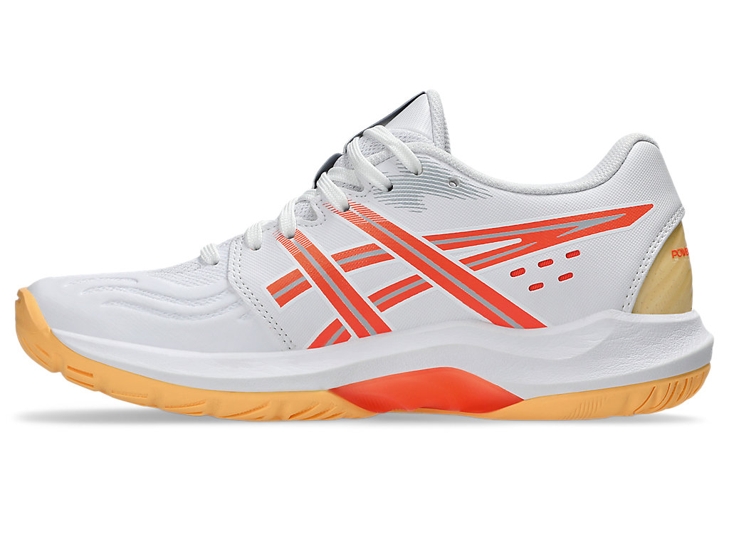 Shop (W) ASICS Power Break FF 網球鞋 白色/亮珊瑚色 1072A104-102