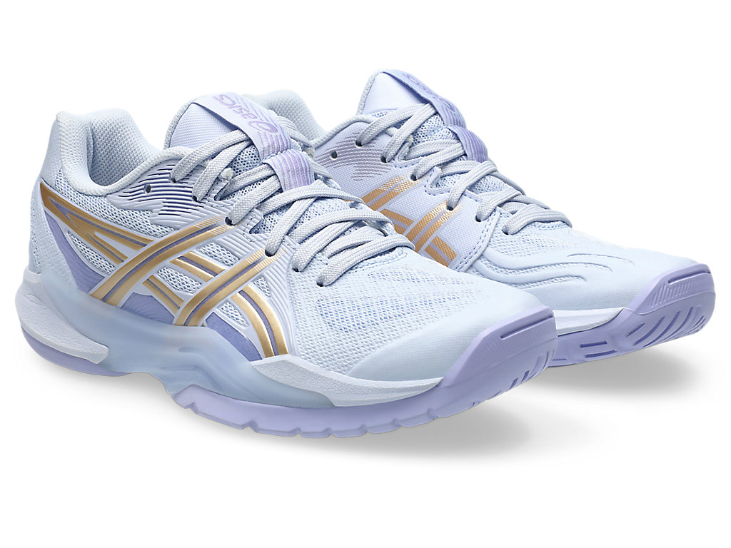 Order (W) アシックス パワーブレイク FF バレーボールシューズ ブルーフェード/シャンパン 1072A104-401