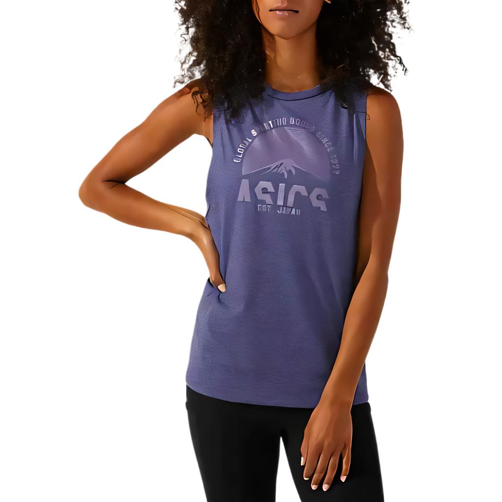(Women) ASICS Purple Soft & Stylish Casual Sports Tank Top 2032B688-551