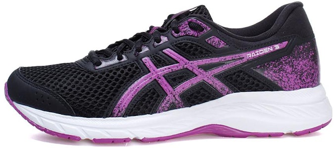 Asics Raiden 3 耐磨透氣 低筒 跑步鞋 女款 黑白紫 Buy Asics Raiden 3 耐磨透氣 低筒 跑步鞋 女款 黑白紫