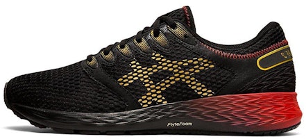 (Women) ASICS RoadHawk FF 2 'Black Rich Gold' 1012A503-001 (Women) ASICS RoadHawk FF 2 'Black Rich Gold' 1012A503-001