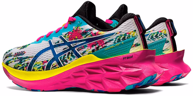 Asics 耐磨 低筒 跑步鞋 女款 白藍粉 舒適 Shop Asics 耐磨 低筒 跑步鞋 女款 白藍粉 舒適