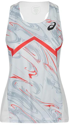 (Women) ASICS Sleeveless Knit Print Breathable Sports Tank Top - Grey 2092A386-022 Buy (Women) ASICS Sleeveless Knit Print Breathable Sports Tank Top - Grey 2092A386-022