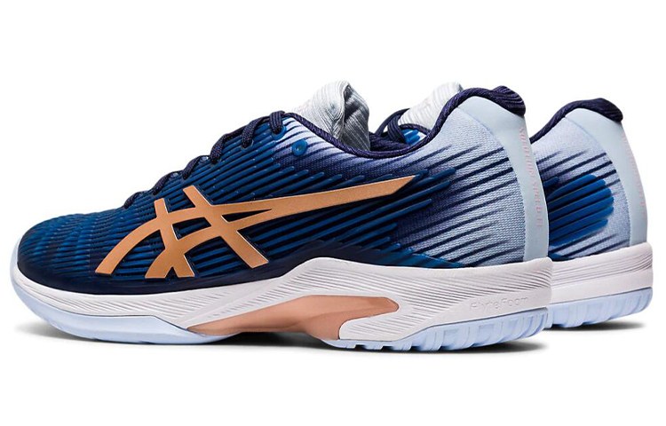 Lookbook (W) ASICS Solution Speed ''Bleu Navy et Or Rose'' 1042A002-413