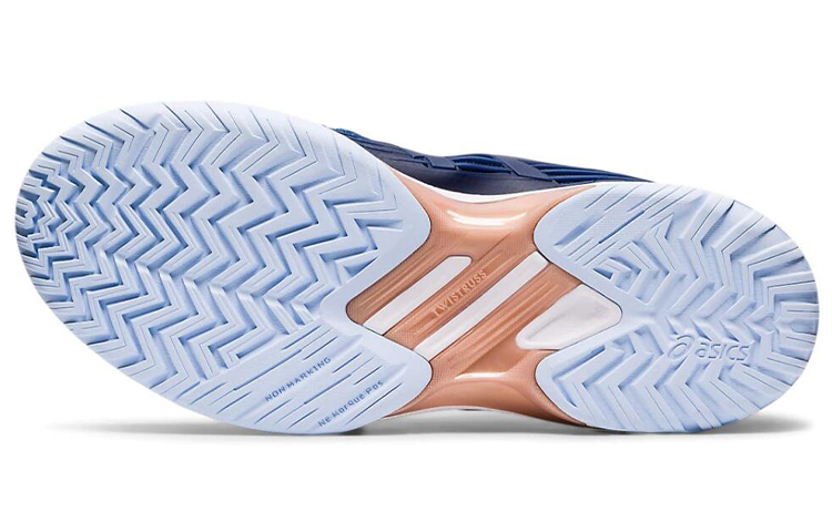 Purchase (W) ASICS Solution Speed ''Bleu Navy et Or Rose'' 1042A002-413