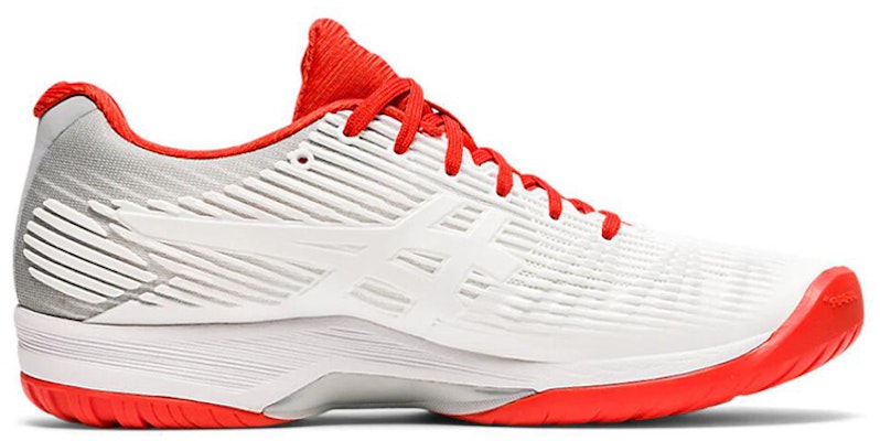(Women) ASICS Solution Speed 'White Fiery Red' 1042A002-104 Order (Women) ASICS Solution Speed 'White Fiery Red' 1042A002-104