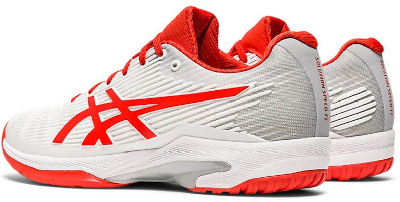 (Women) ASICS Solution Speed 'White Fiery Red' 1042A002-104 Lookbook (Women) ASICS Solution Speed 'White Fiery Red' 1042A002-104