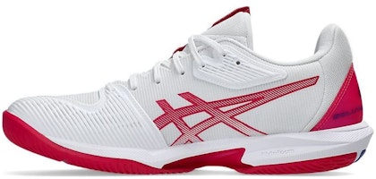 (Women) ASICS Solution Speed FF 3 'White Bright Rose' 1042A250-103 (Women) ASICS Solution Speed FF 3 'White Bright Rose' 1042A250-103