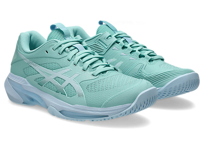 Order (W) ASICS Solution Speed FF 4 全场网球鞋 绿洲绿/浅蓝 1042A307-300