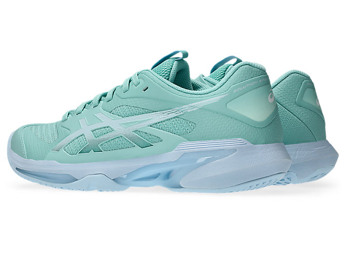 Lookbook (W) ASICS Solution Speed FF 4 全场网球鞋 绿洲绿/浅蓝 1042A307-300