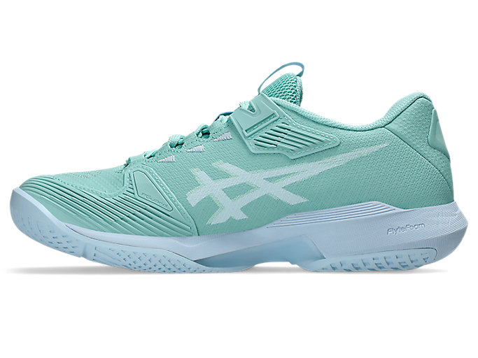 Shop (W) ASICS Solution Speed FF 4 全场网球鞋 绿洲绿/浅蓝 1042A307-300