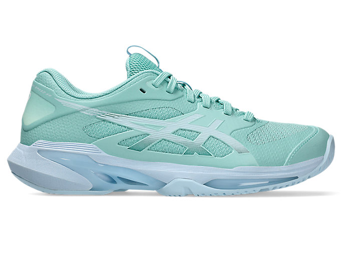 Cheap (W) ASICS Solution Speed FF 4 全场网球鞋 绿洲绿/浅蓝 1042A307-300