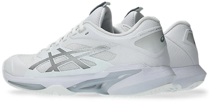 (Women) ASICS Solution Speed FF 4 (All Court) Tennis Shoes White/Pure Silver 1042A307-101 Shop (Women) ASICS Solution Speed FF 4 (All Court) Tennis Shoes White/Pure Silver 1042A307-101