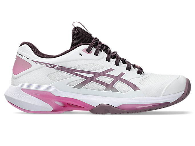 Cheap (W) ASICS Solution Speed FF 4 全場網球鞋 白/粉灰 1042A307-102