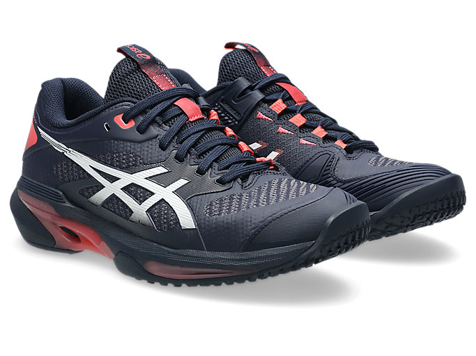 Order (W) ASICS Solution Speed FF 4 OC 网球鞋 午夜蓝/白 1042A306-401