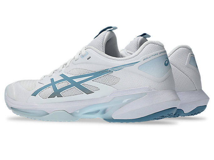 Lookbook (W) アシックス ソリューションスピードFF 4 OC テニスシューズ ホワイト/サバブルー 1042A306-102